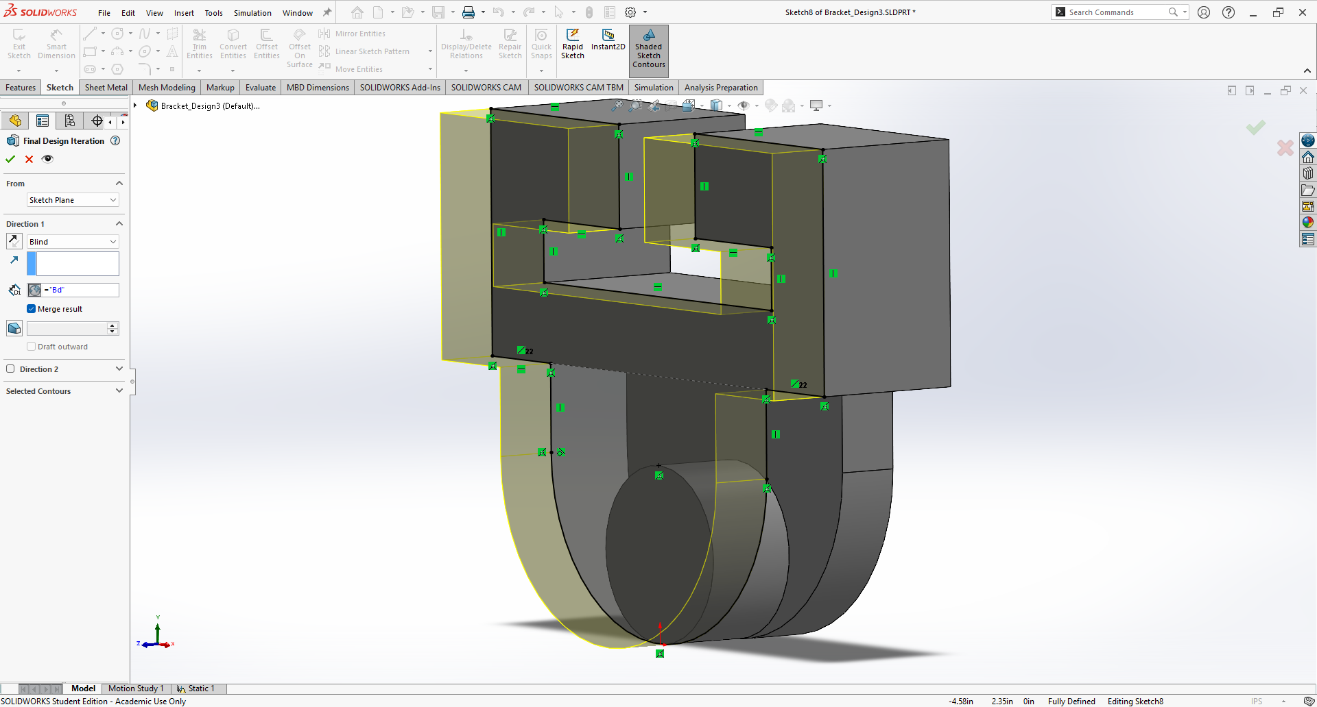 Extrusion of the Section